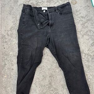 Grey/Black Frame Jeans